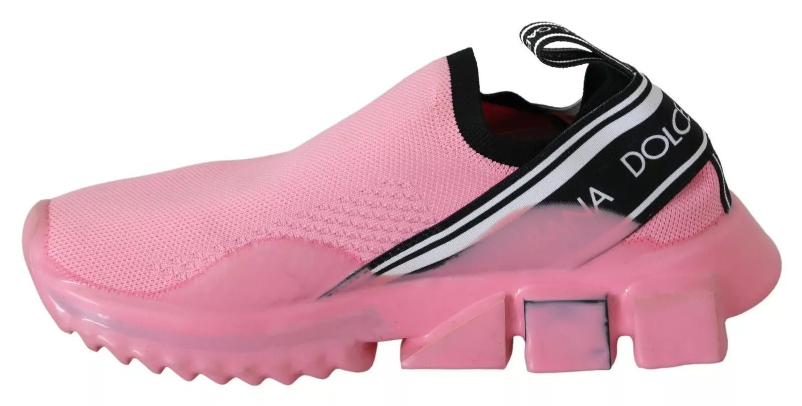 Dolce & Gabbana Pink Low Top Sorrento Sneakers Slip On Casual Shoes - GET THE BRAND