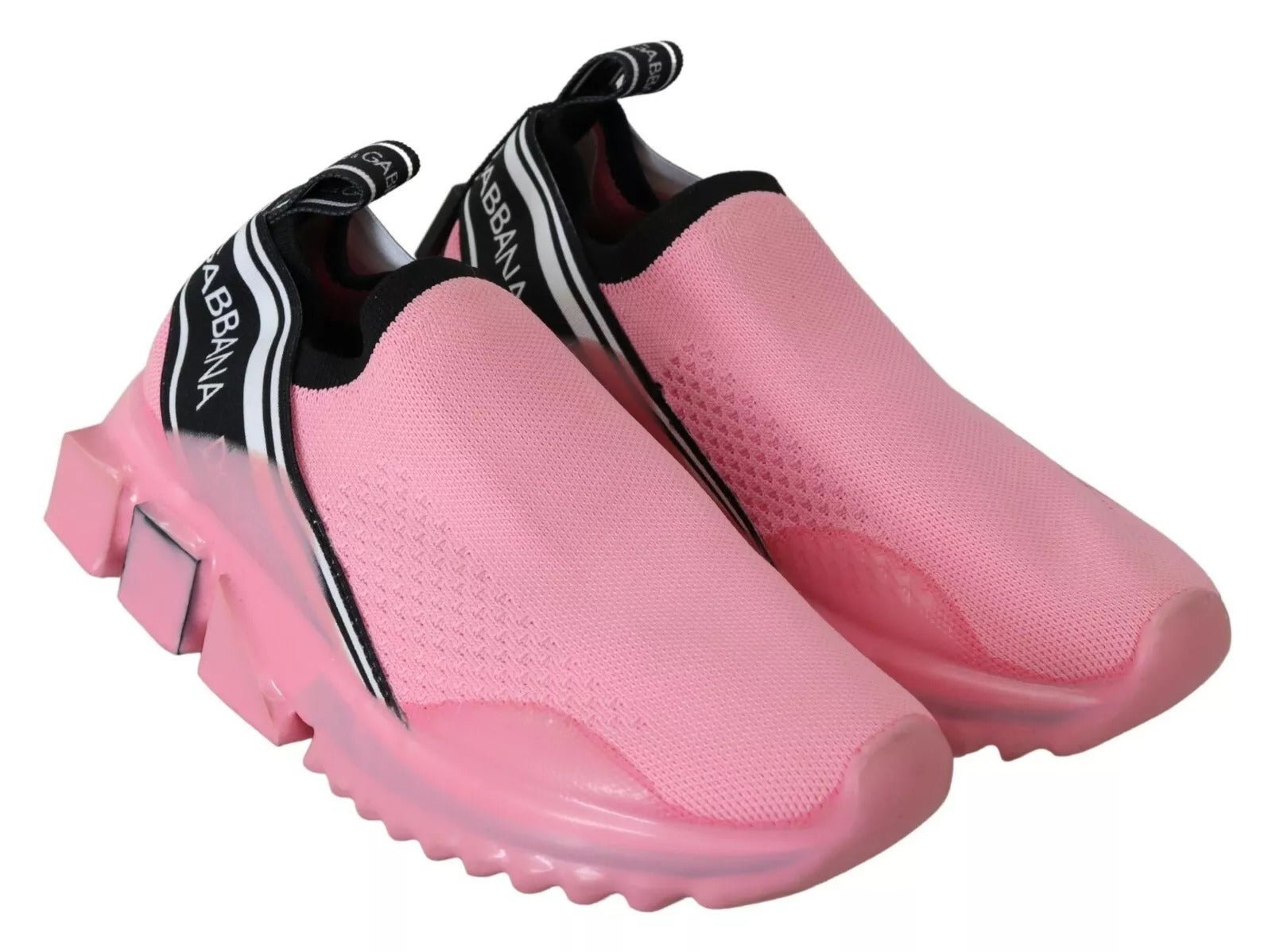 Dolce & Gabbana Pink Low Top Sorrento Sneakers Slip On Casual Shoes - GET THE BRAND