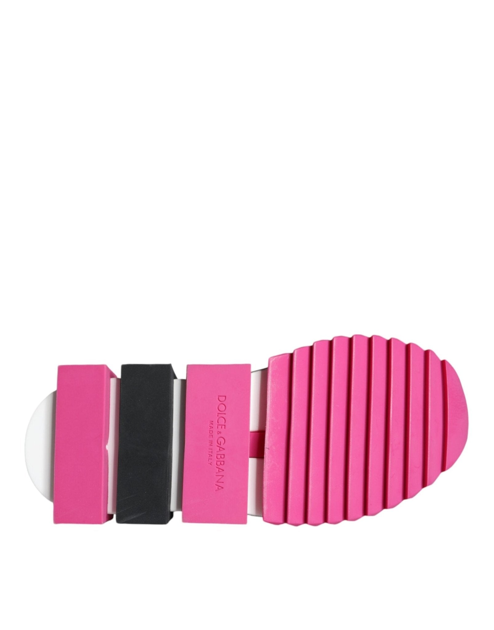 Dolce & Gabbana Pink Sorrento Crystals Low Top Sneakers Shoes - GET THE BRAND