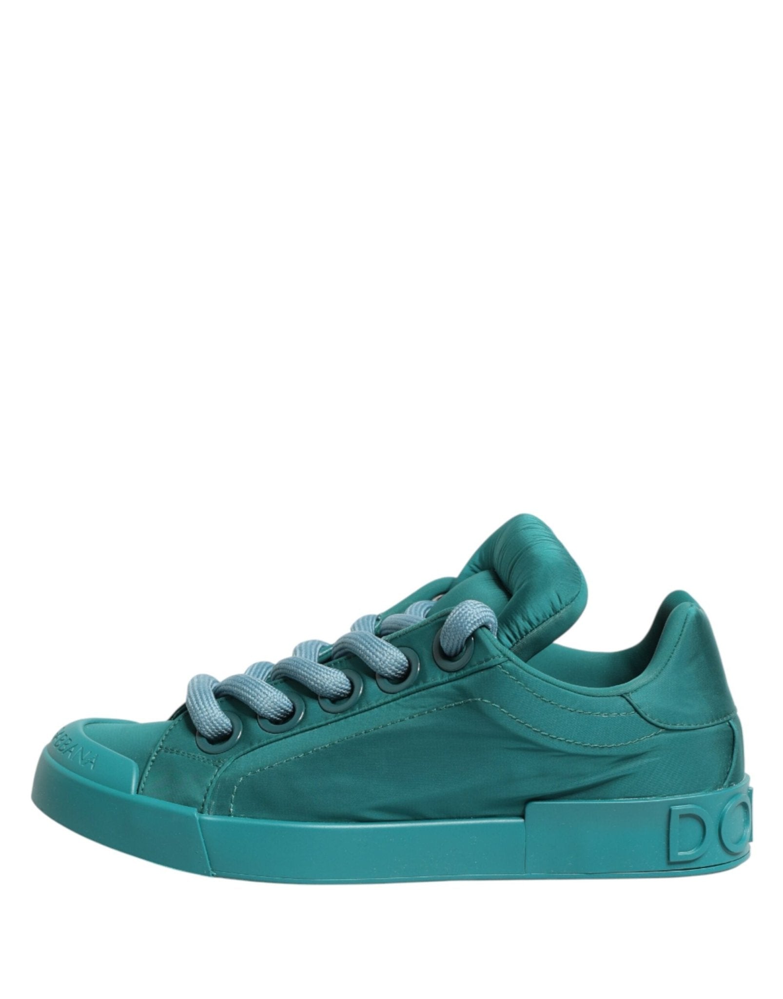 Dolce & Gabbana Teal Portofino Men Low Top Sneakers Shoes - GET THE BRAND