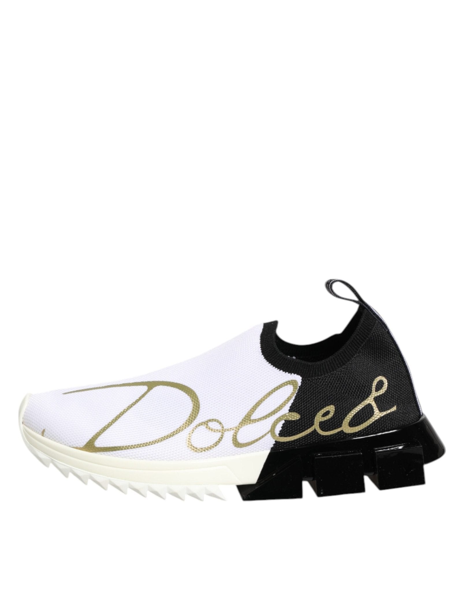 Dolce & Gabbana White Black Low Top Sorrento Sneakers Shoes - GET THE BRAND