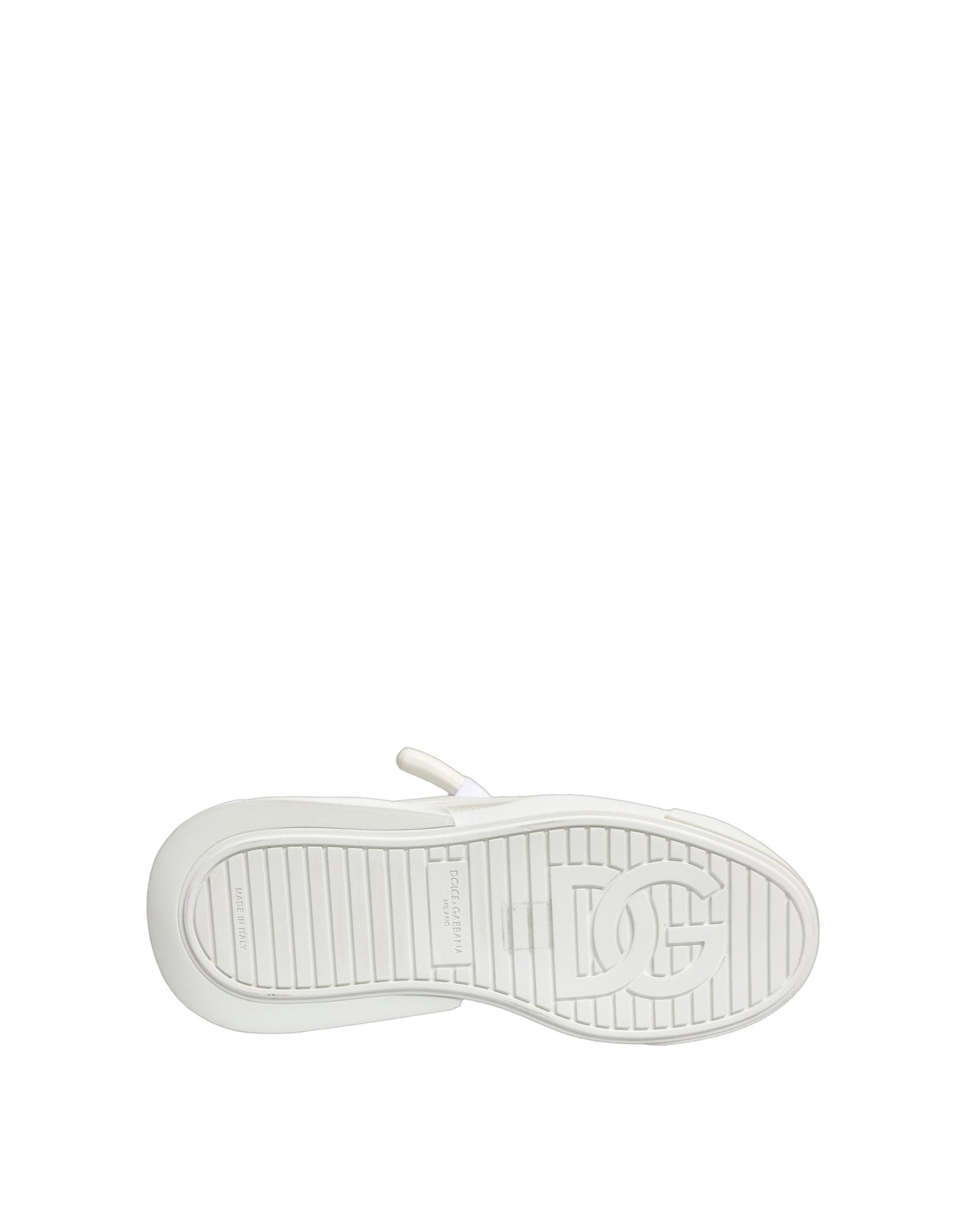 Dolce & Gabbana White Calfskin Leather Low Top Sneakers Shoes - GET THE BRAND