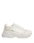 Dolce & Gabbana White Leather Daymaster Low Top Sneakers Shoes - GET THE BRAND