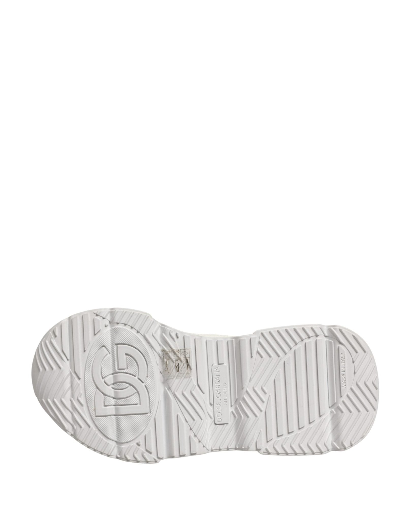 Dolce & Gabbana White Leather Daymaster Low Top Sneakers Shoes - GET THE BRAND