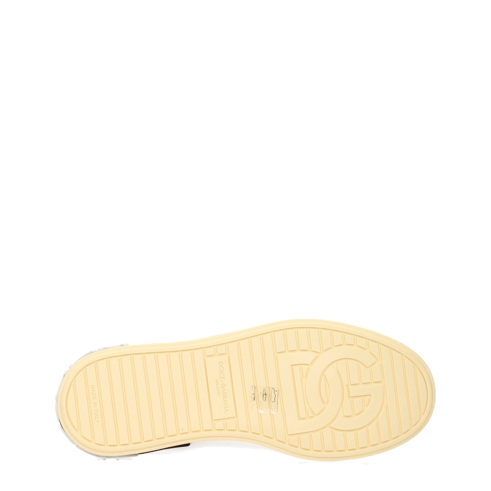 Dolce & Gabbana White Leather Low Top Sneakers - GET THE BRAND