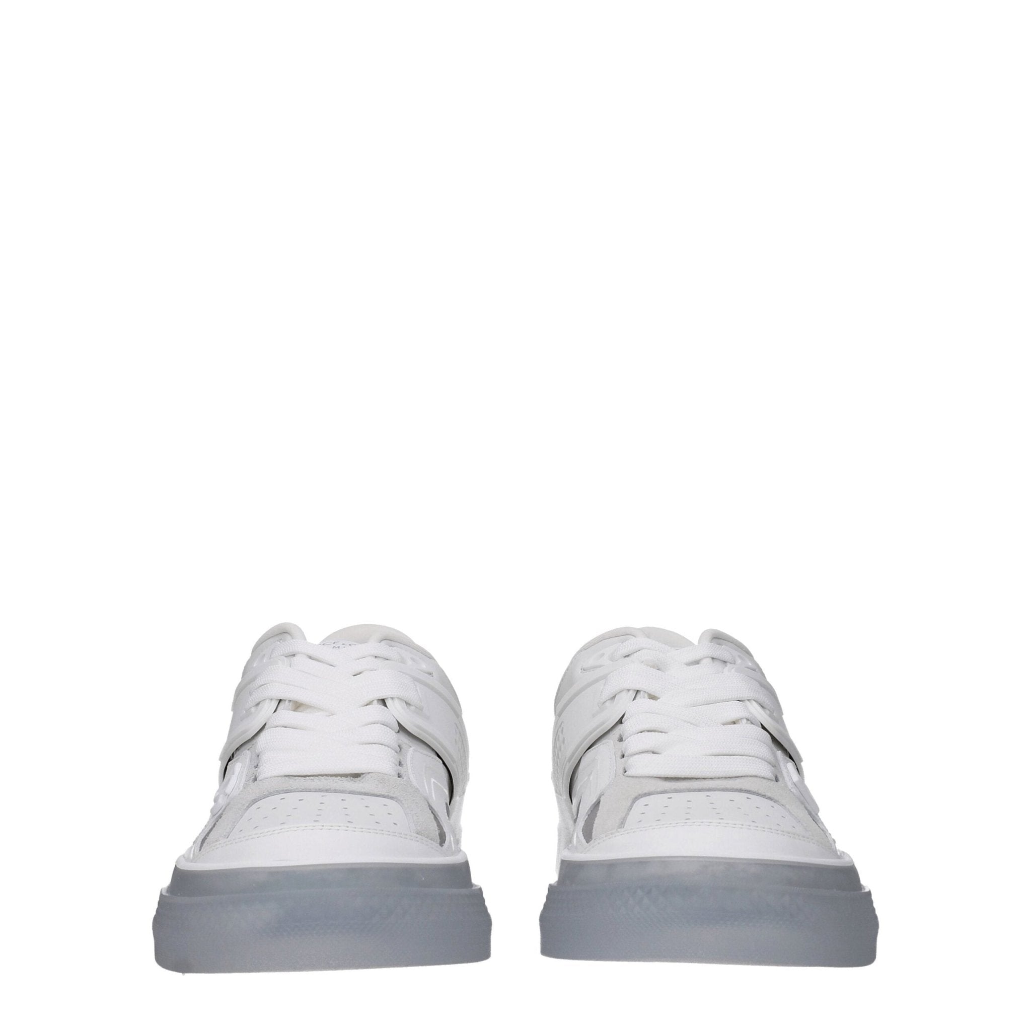 Dolce & Gabbana White Leather Low Top Sneakers - GET THE BRAND