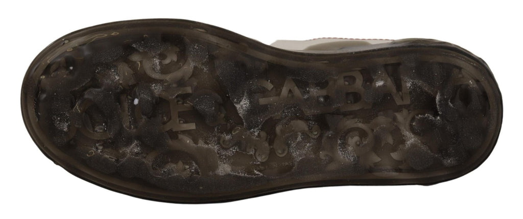 Dolce & Gabbana White Leather Shoes Womens Logo Portofino Sneakers - GET THE BRAND