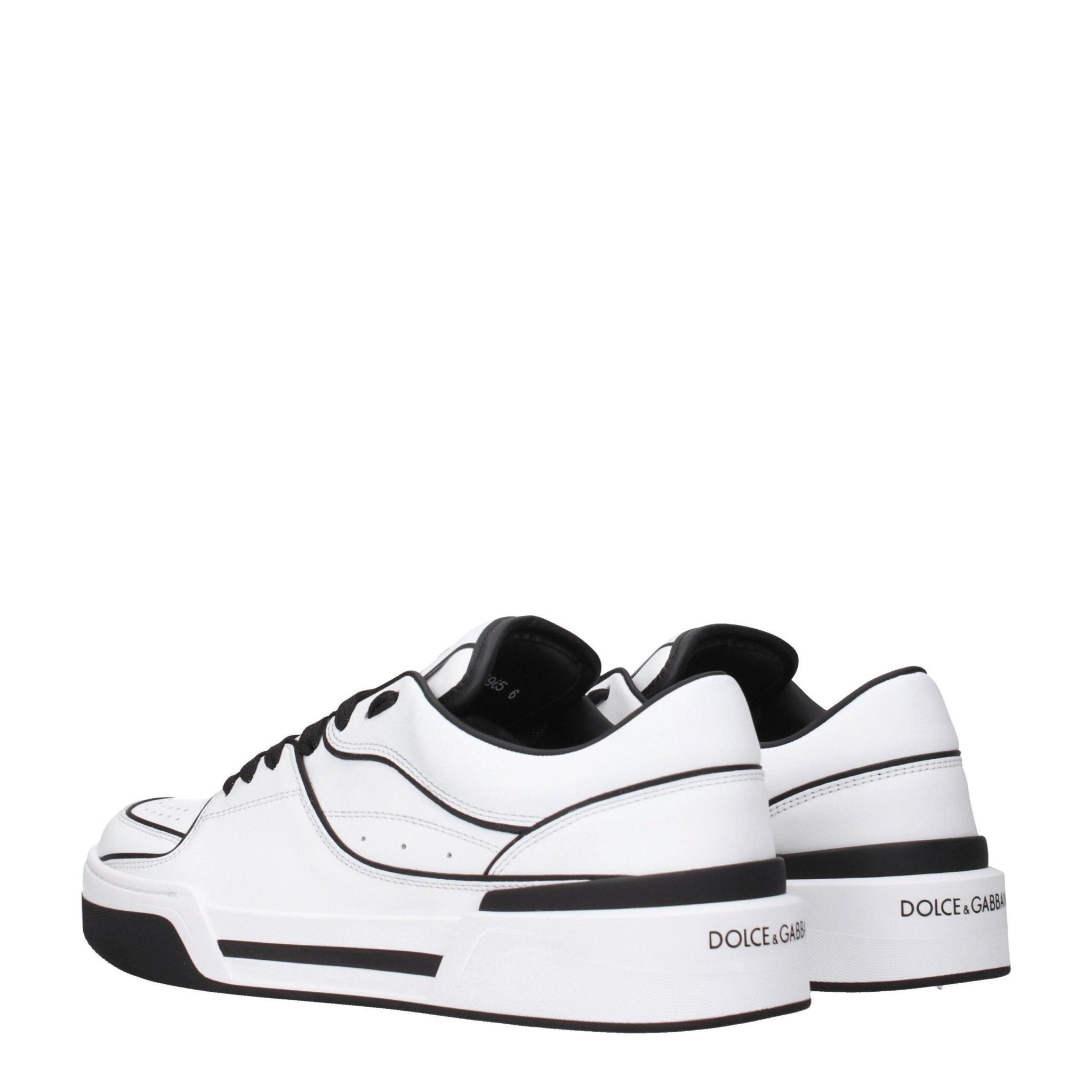 Dolce & Gabbana White Leather Sneakers - GET THE BRAND