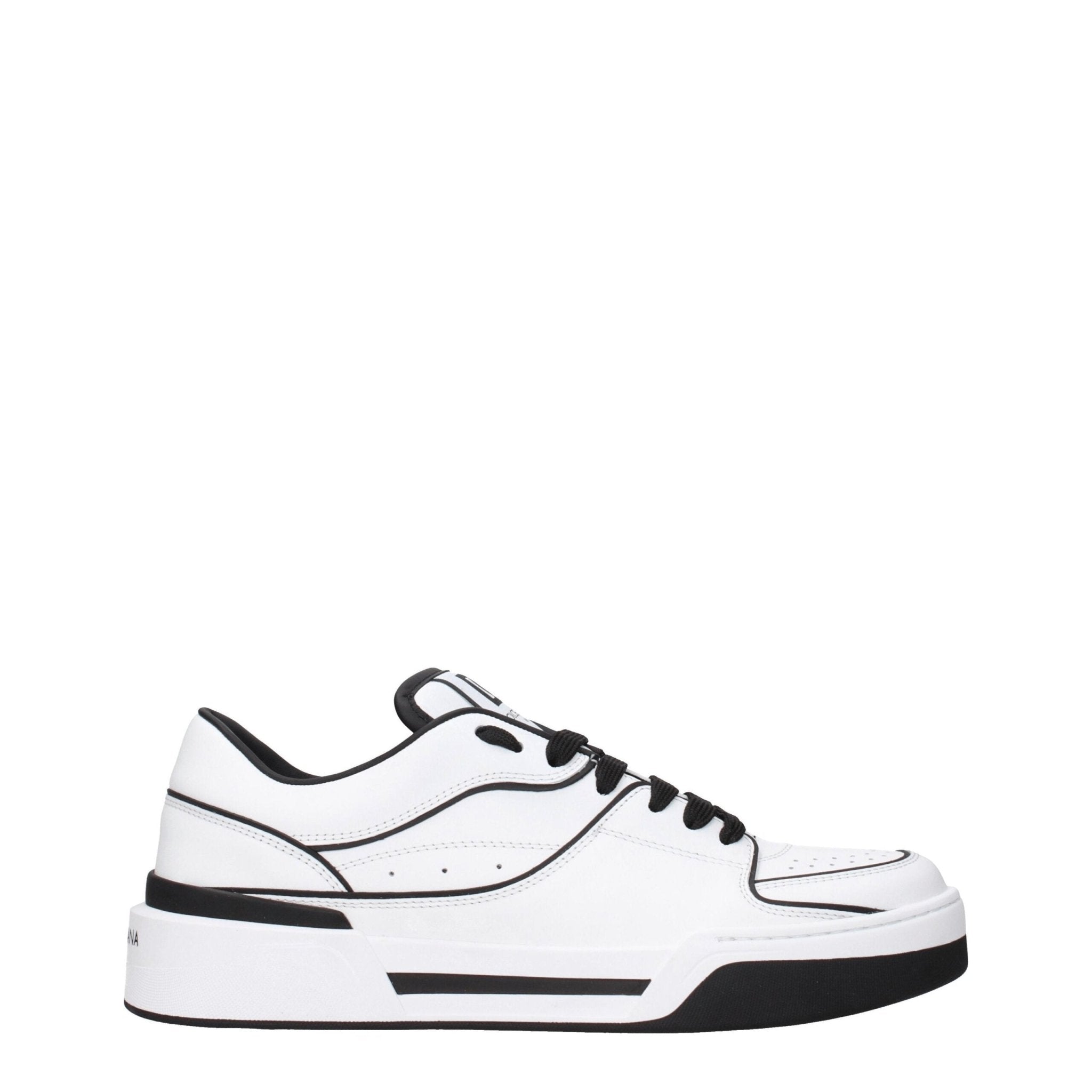 Dolce & Gabbana White Leather Sneakers - GET THE BRAND