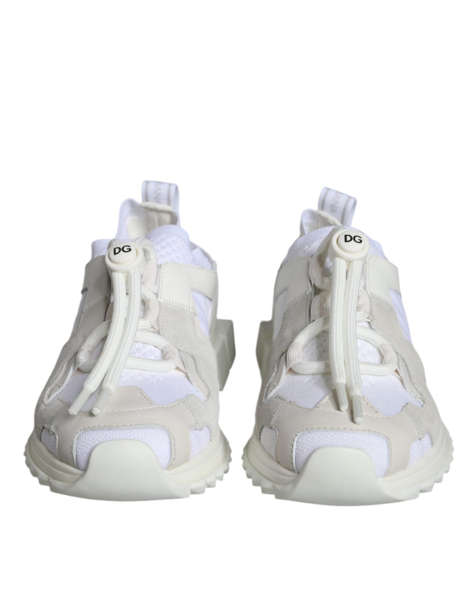 Dolce & Gabbana White Mesh Sorrento Trekking Sneakers Shoes - GET THE BRAND