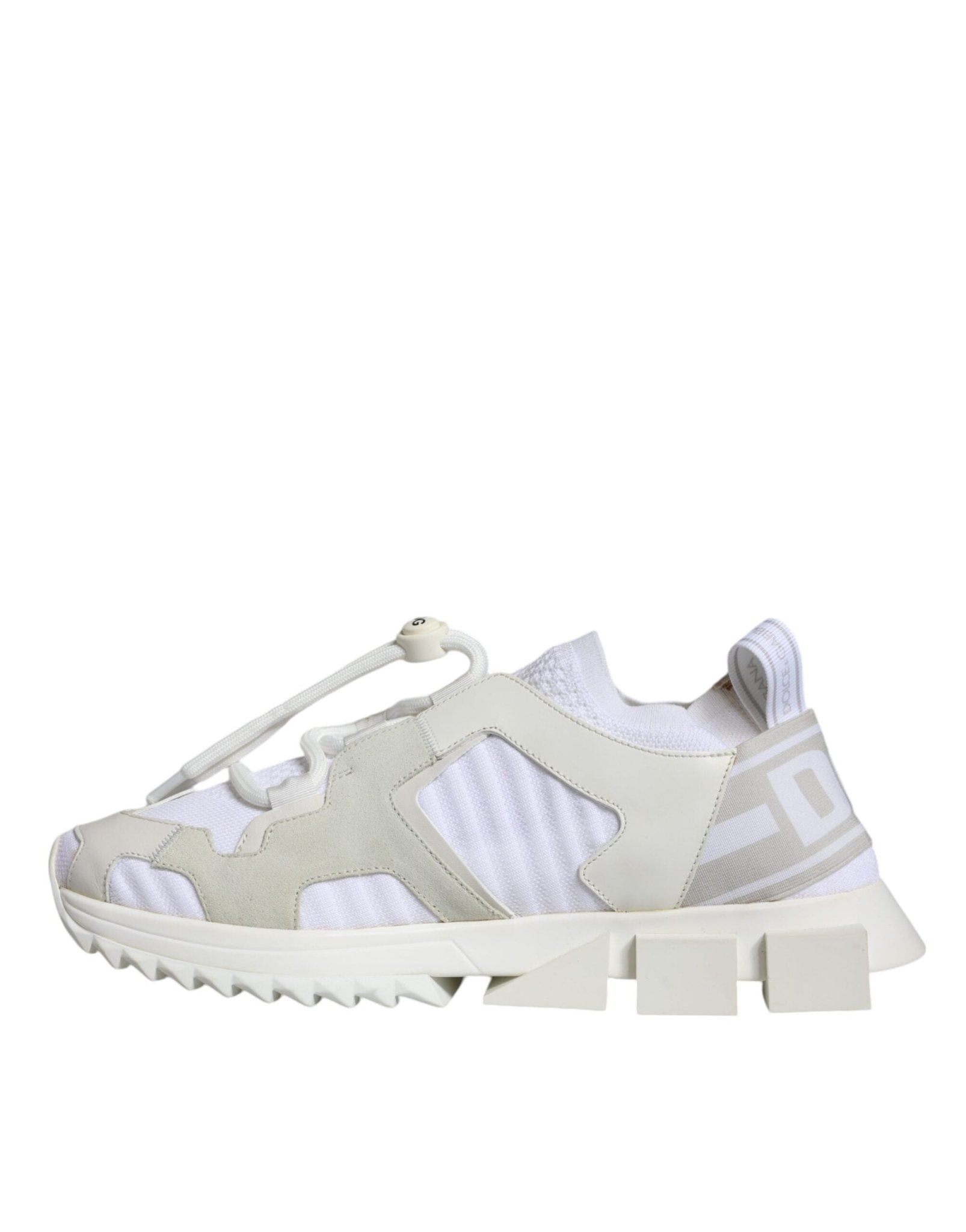 Dolce & Gabbana White Mesh Sorrento Trekking Sneakers Shoes - GET THE BRAND