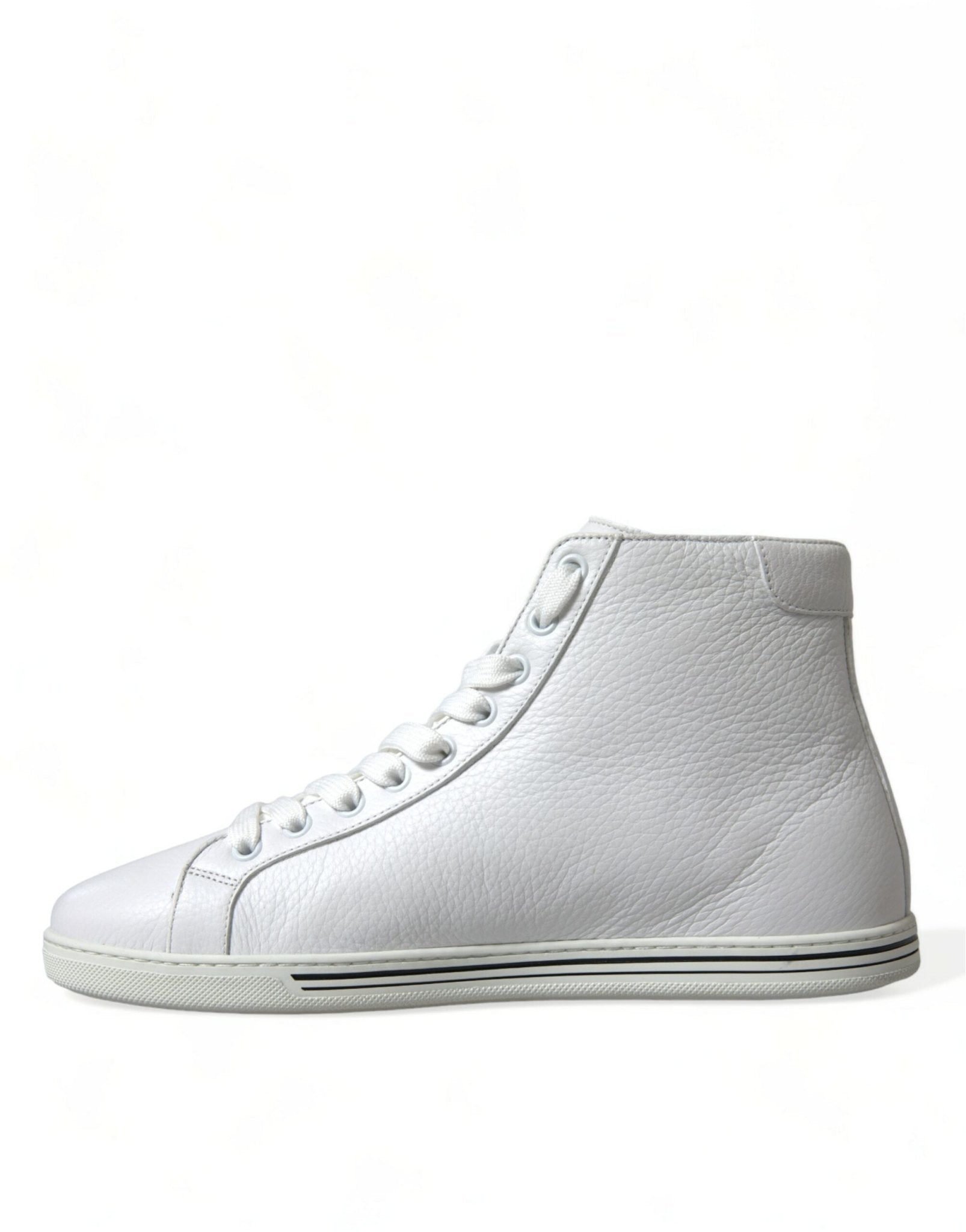 Dolce & Gabbana White Saint Tropez High Top Men Sneakers Shoes - GET THE BRAND