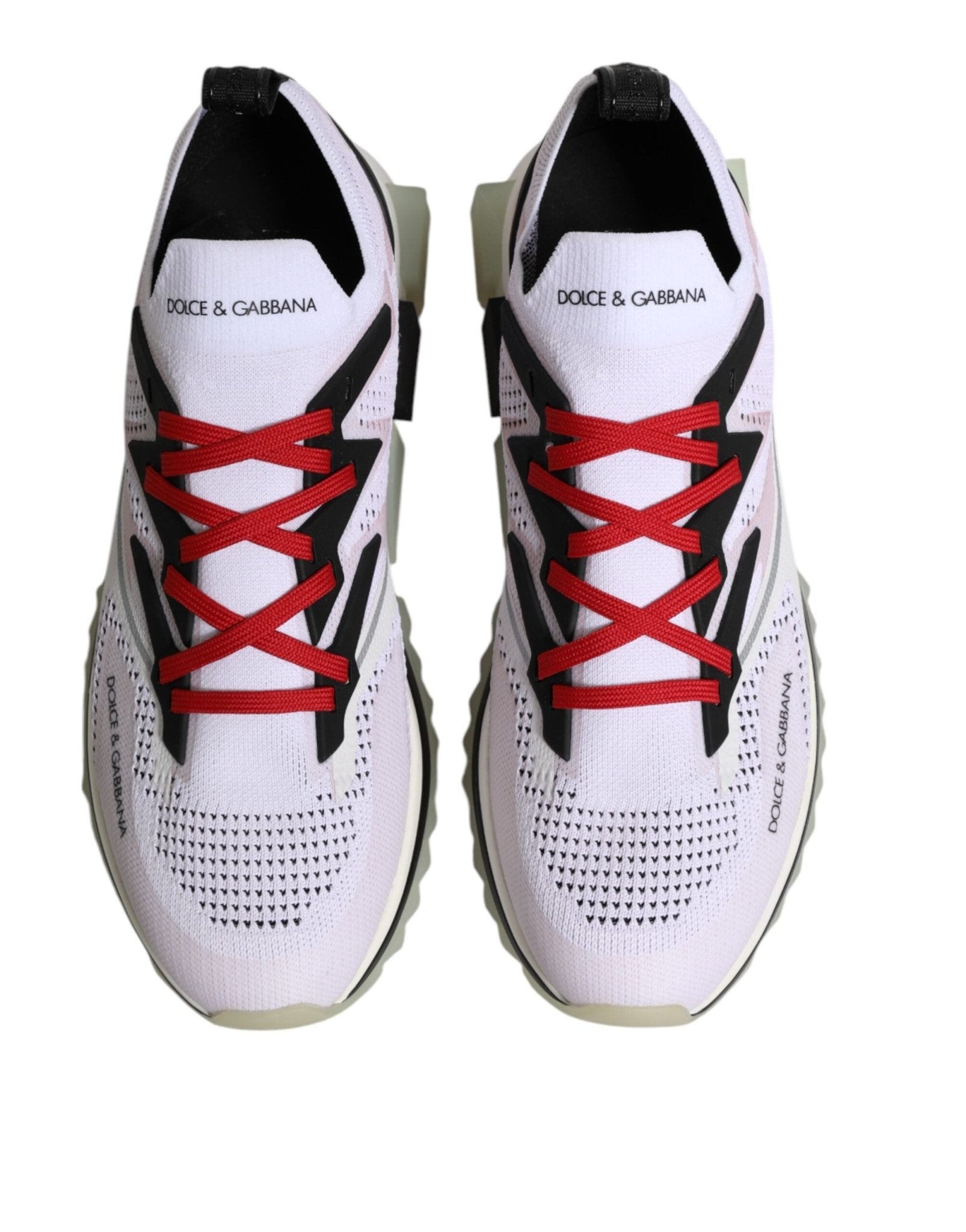 Dolce & Gabbana White SORRENTO Sport Stretch Sneakers Shoes - GET THE BRAND