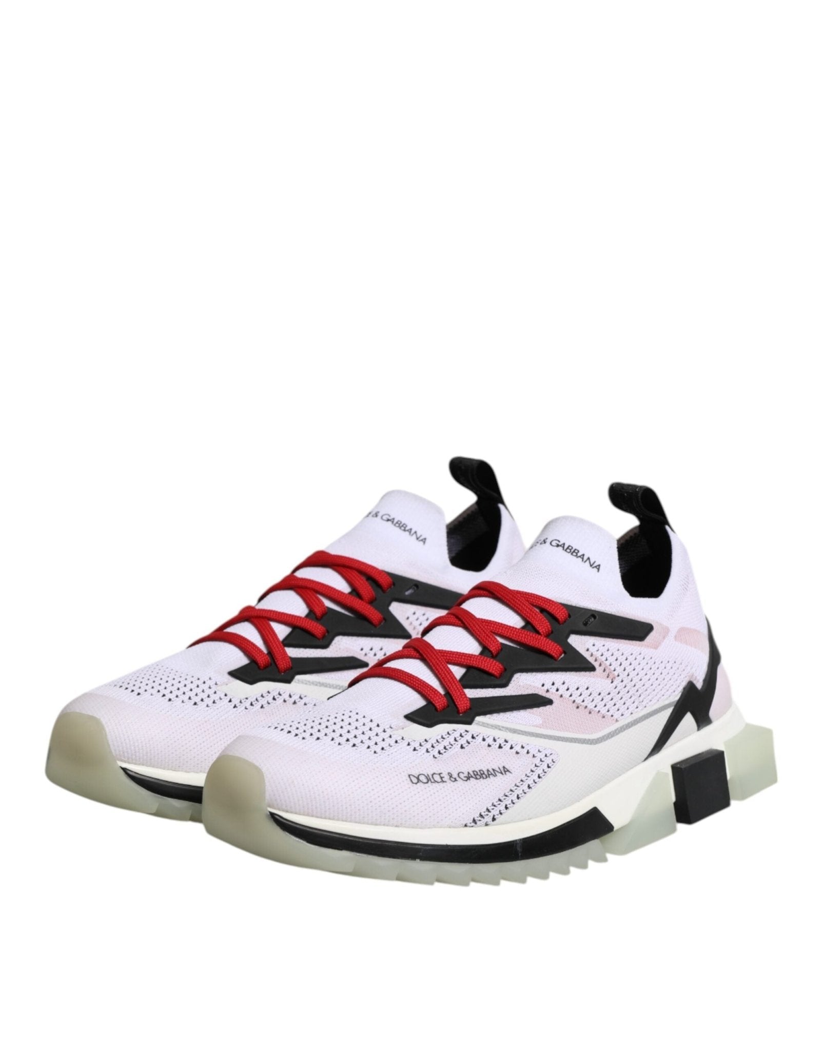 Dolce & Gabbana White SORRENTO Sport Stretch Sneakers Shoes - GET THE BRAND