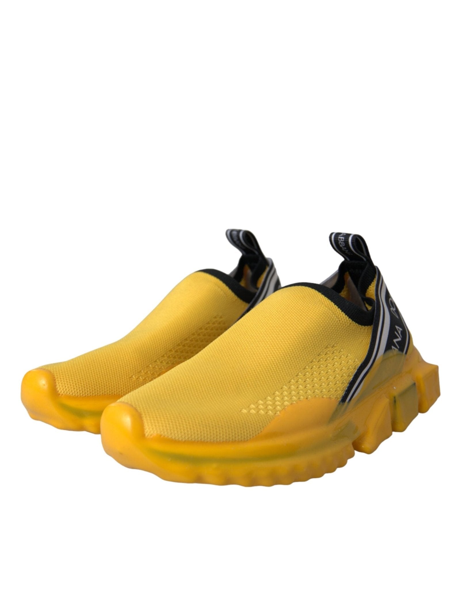 Dolce & Gabbana Yellow Sorrento Slip On Sneakers Women Shoes - GET THE BRAND