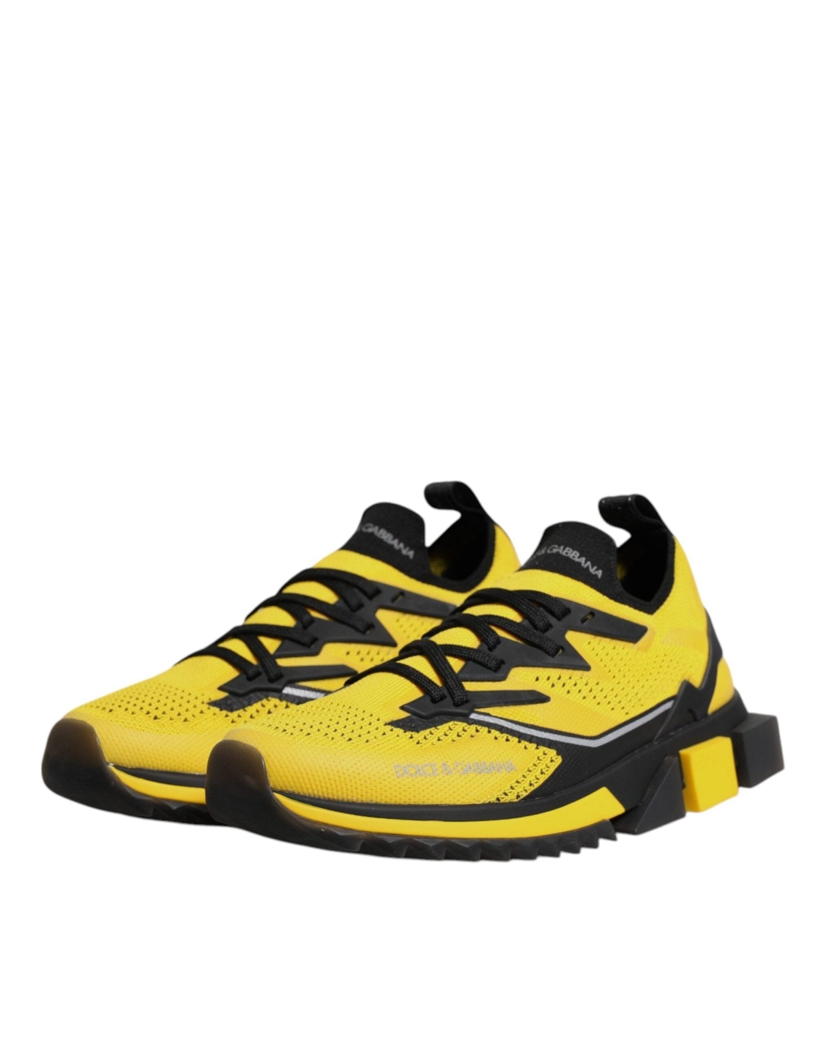 Dolce & Gabbana Yellow SORRENTO Sport Stretch Sneakers Shoes - GET THE BRAND