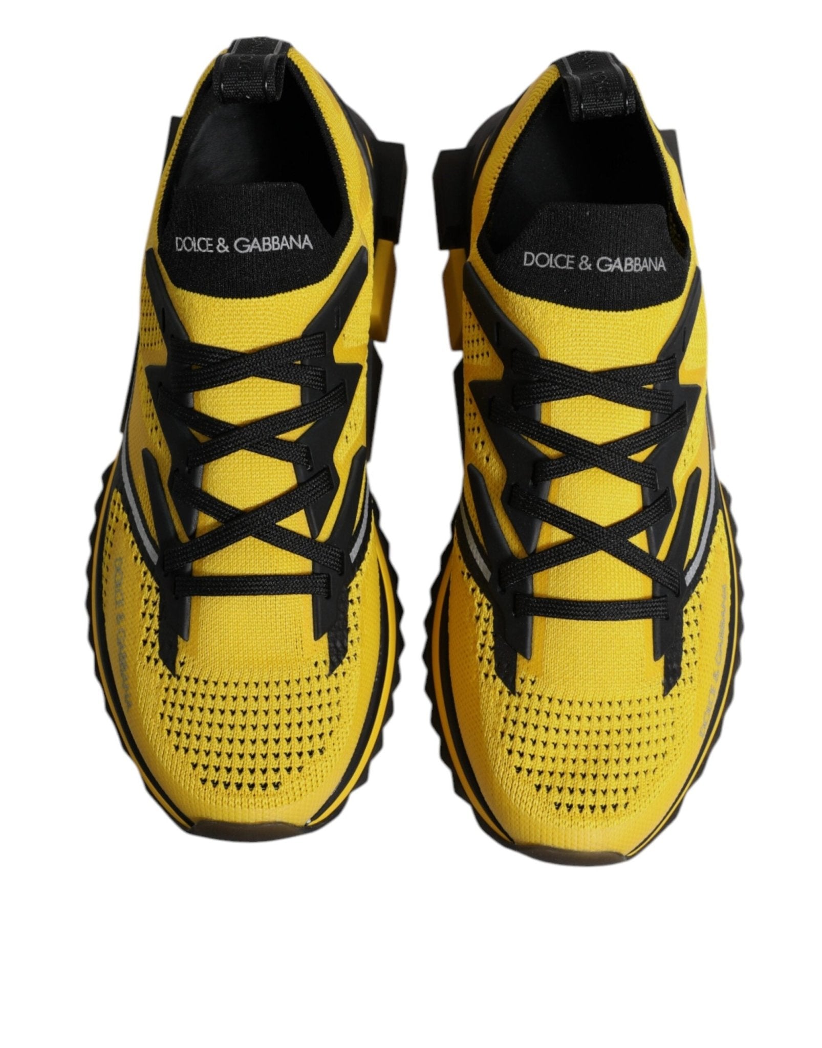 Dolce & Gabbana Yellow SORRENTO Sport Stretch Sneakers Shoes - GET THE BRAND