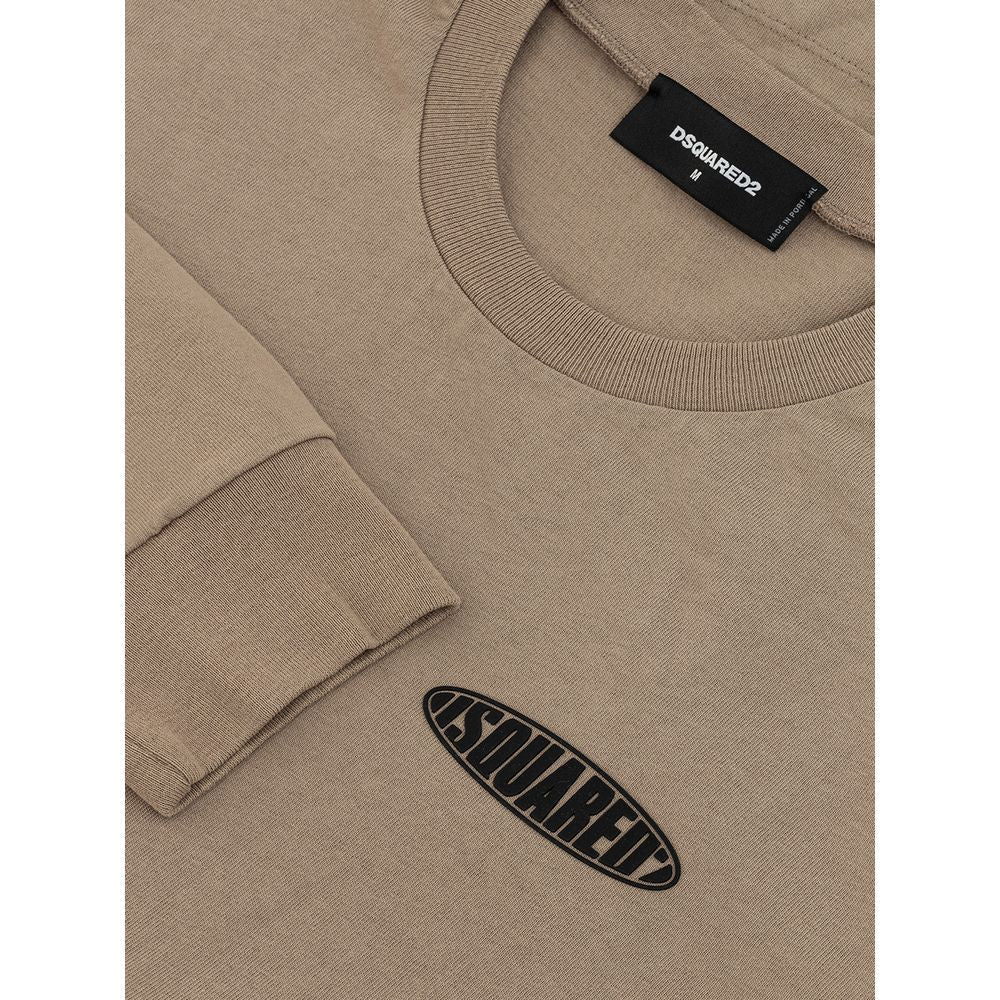 Dsquared² Beige Cotton T-Shirt - GET THE BRAND