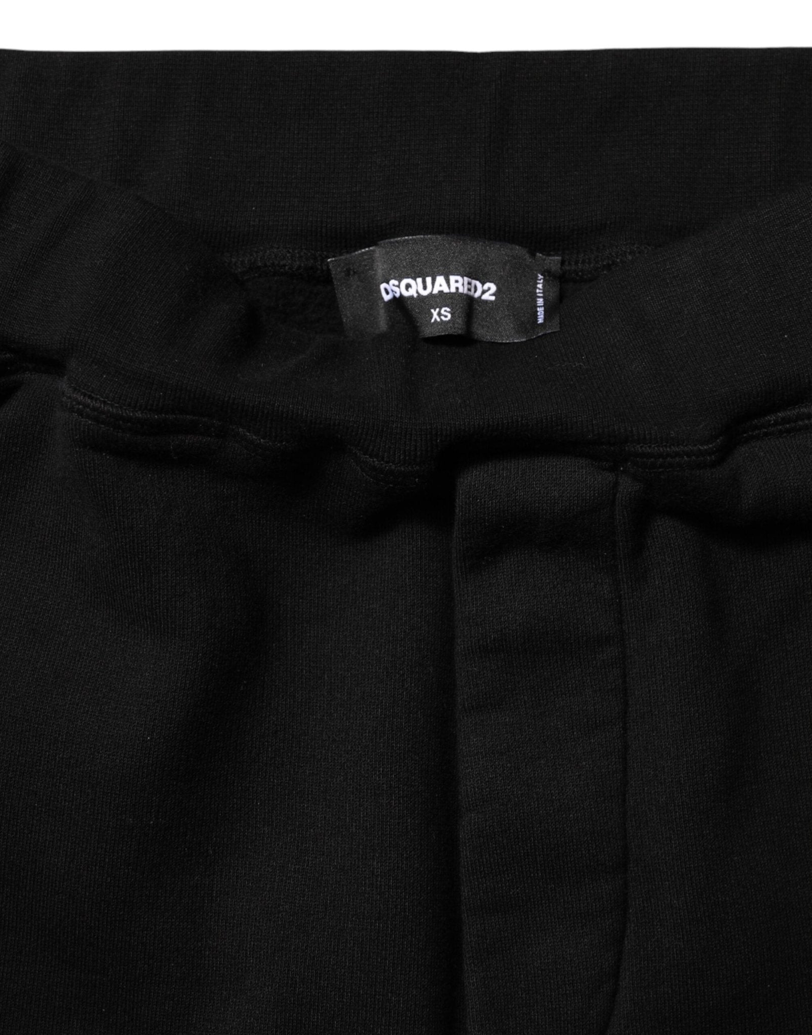 Dsquared² Black Red Cotton Straight Fit Jogger Pants - GET THE BRAND