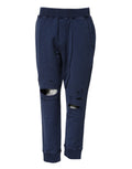 Dsquared² Blue Cotton Mid Waisted Jogger Pants - GET THE BRAND