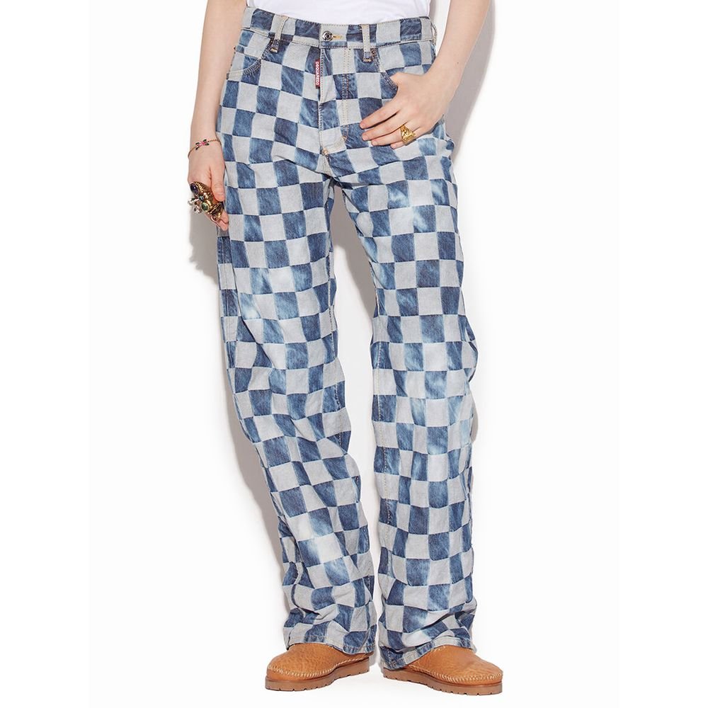 Dsquared² Blue Cotton Relaxed Fit Jeans - GET THE BRAND