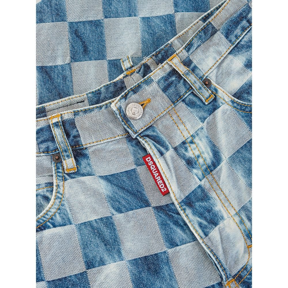 Dsquared² Blue Cotton Relaxed Fit Jeans - GET THE BRAND