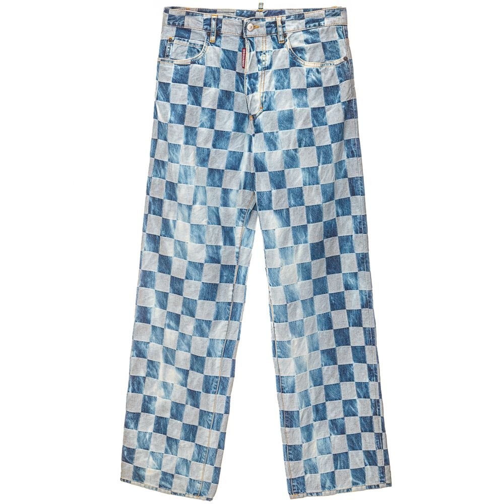 Dsquared² Blue Cotton Relaxed Fit Jeans - GET THE BRAND