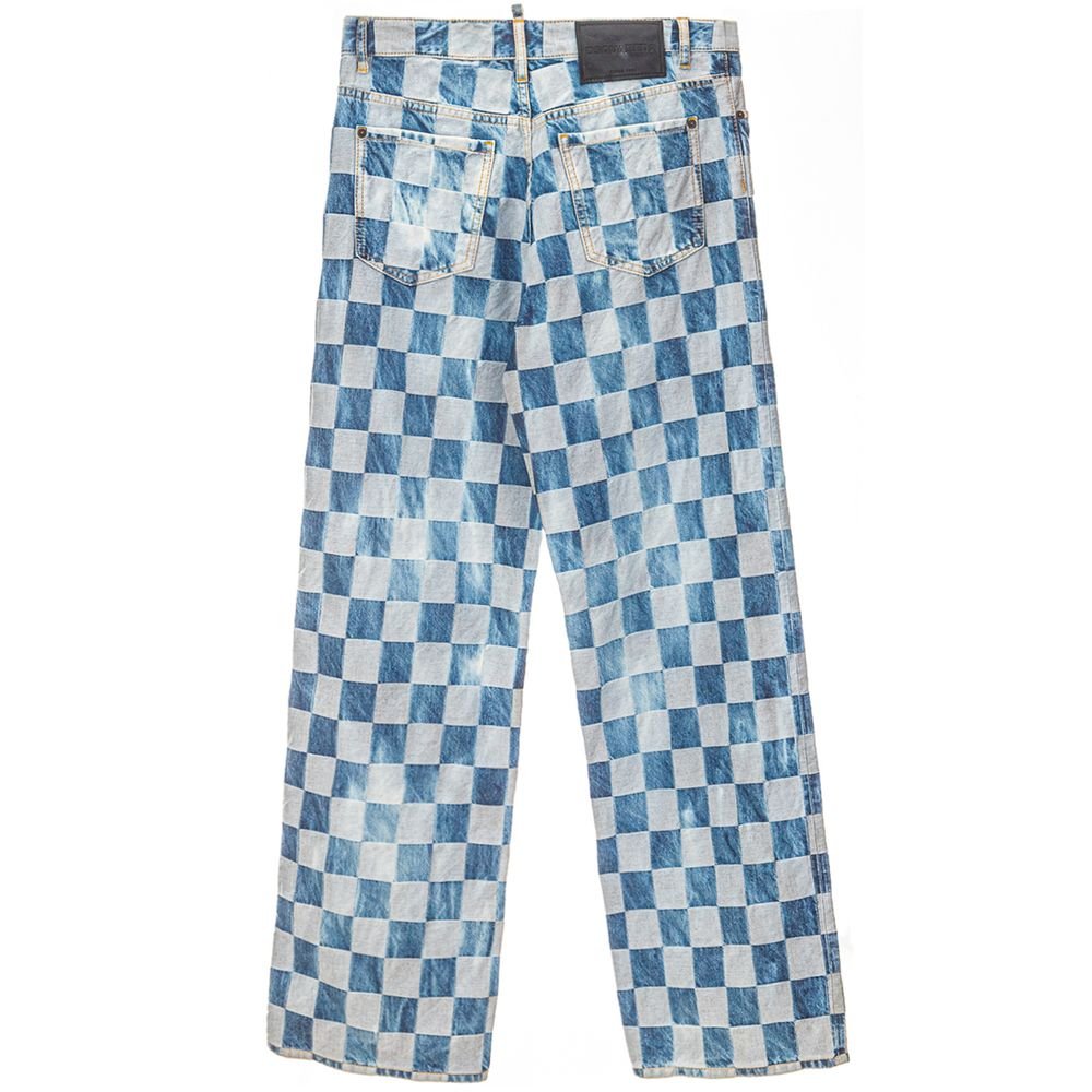 Dsquared² Blue Cotton Relaxed Fit Jeans - GET THE BRAND