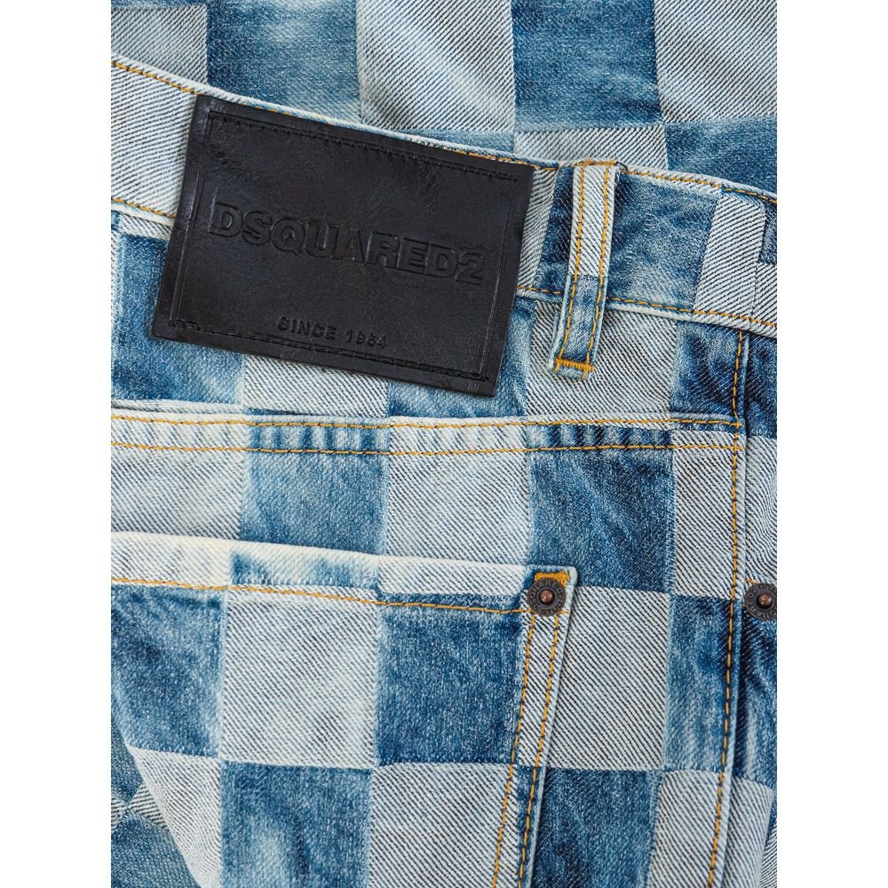 Dsquared² Blue Cotton Relaxed Fit Jeans - GET THE BRAND