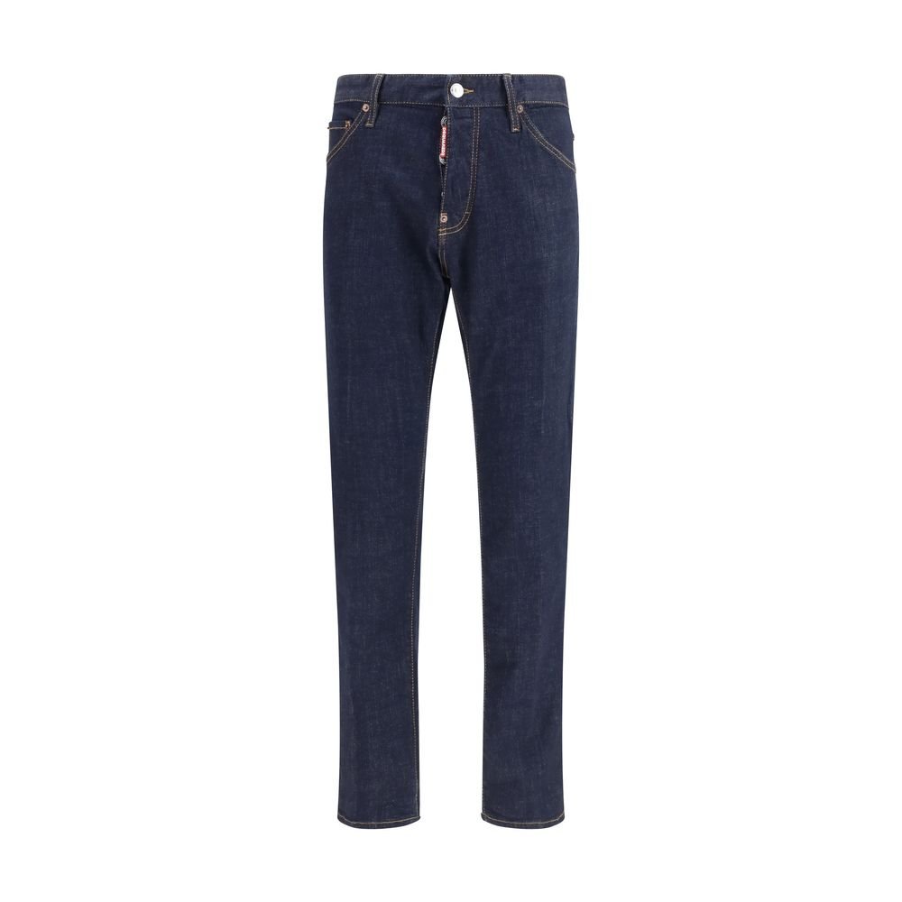 Dsquared² Blue Cotton Straight-Leg Jeans - GET THE BRAND