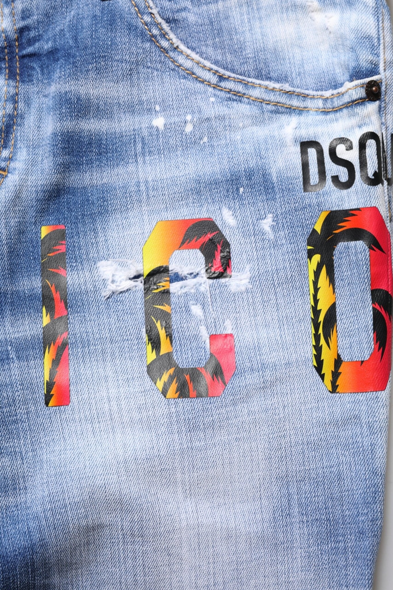 Dsquared² Blue Washed Cotton Mid Waist Skinny Denim Jeans - GET THE BRAND
