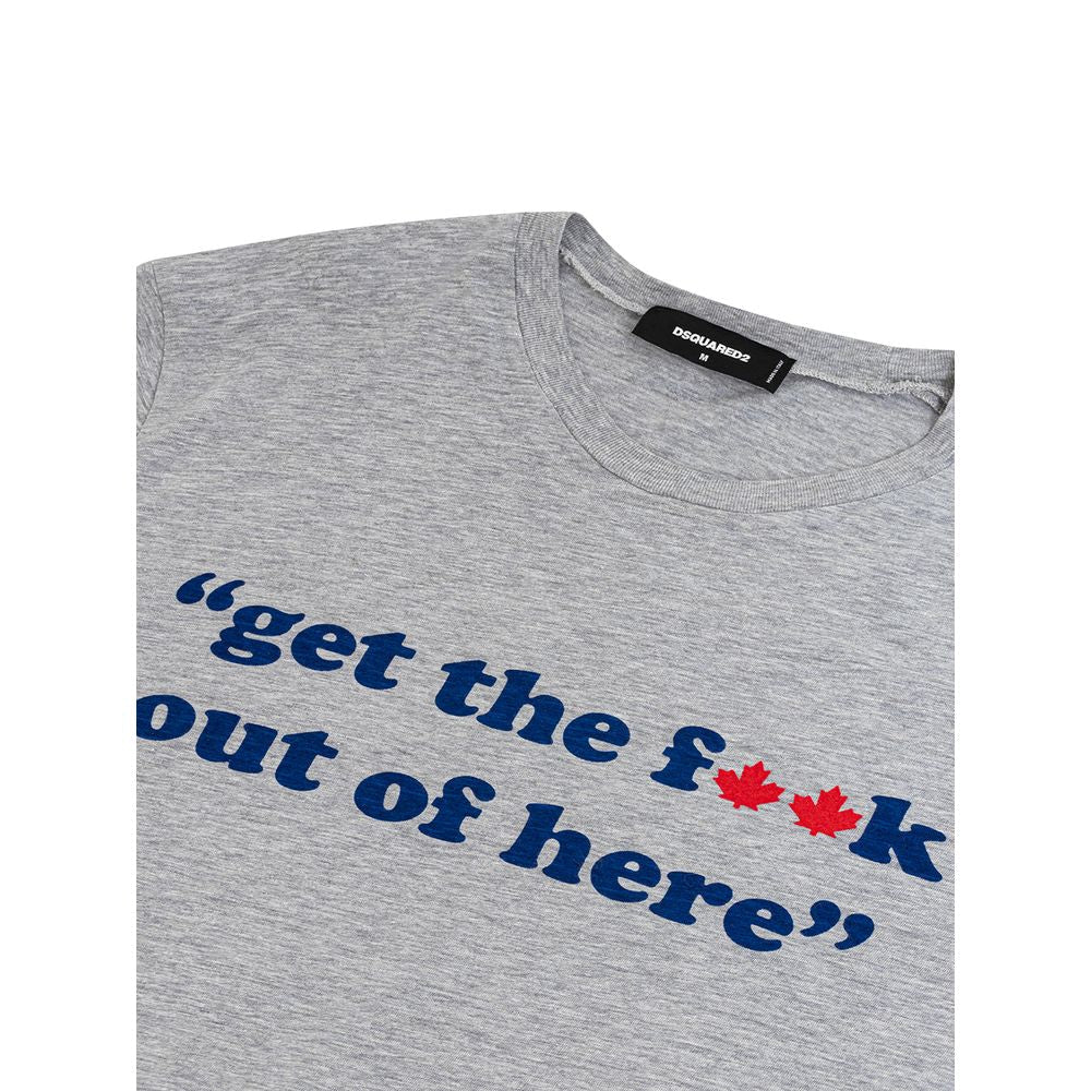 Dsquared² Gray Cotton T-Shirt - GET THE BRAND