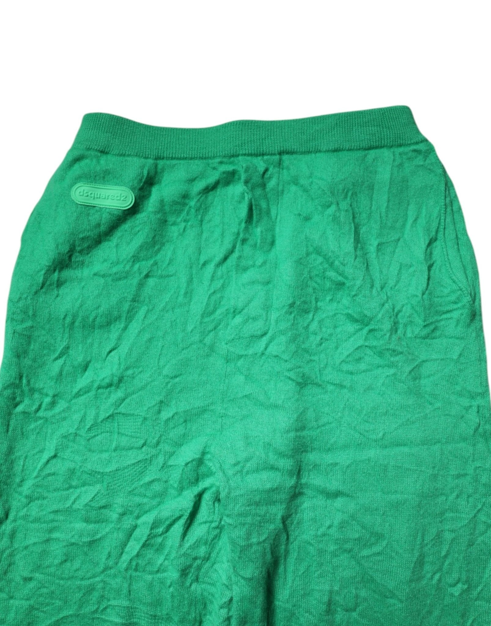 Dsquared² Green Cotton Elastic Waist Men Casual Pants - GET THE BRAND