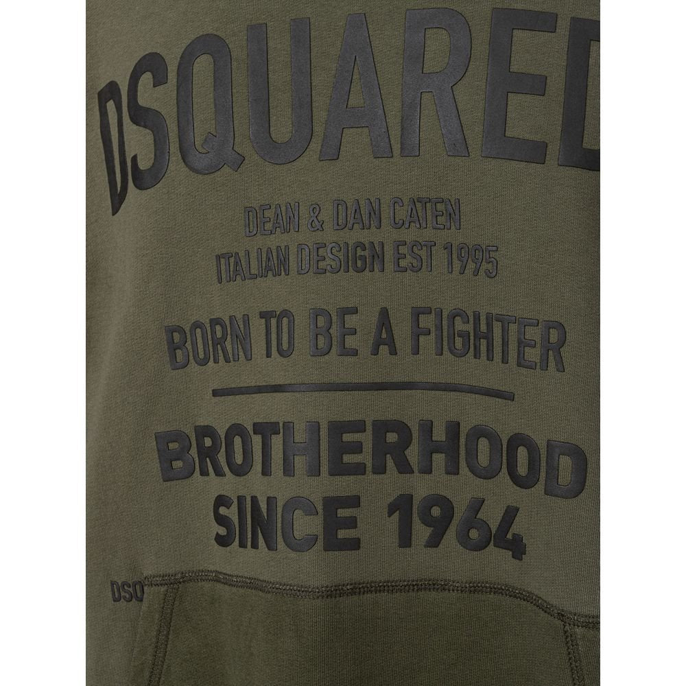 Dsquared² Green Cotton Sweatshirt - GET THE BRAND