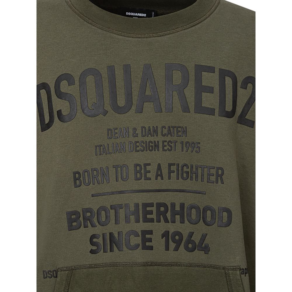 Dsquared² Green Cotton Sweatshirt - GET THE BRAND