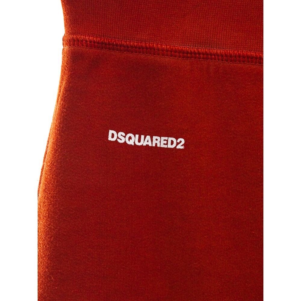 Dsquared² Red Cotton Athletic Pants - GET THE BRAND