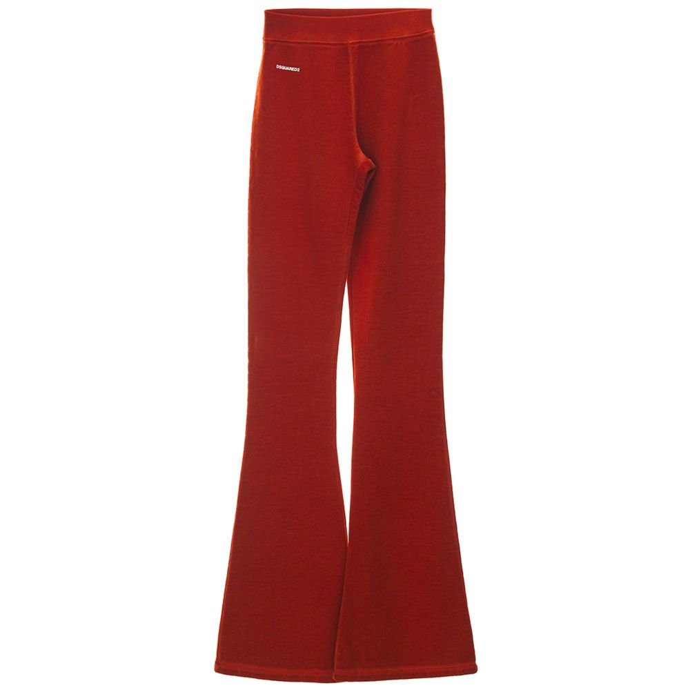 Dsquared² Red Cotton Athletic Pants - GET THE BRAND