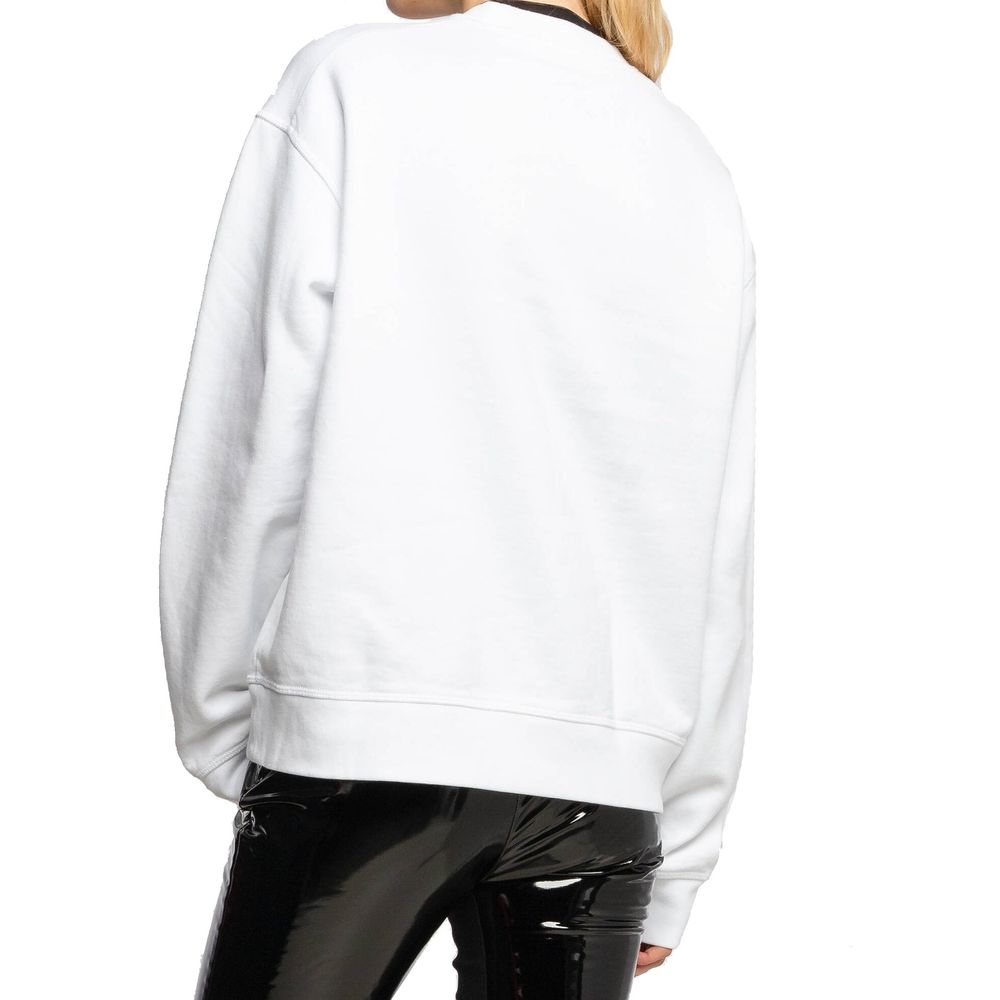Dsquared² White Cotton Sweatshirt - GET THE BRAND