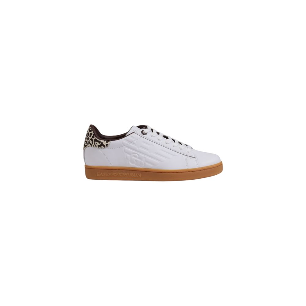 EA7 Emporio Armani Beige Leather Low Top Sneakers - GET THE BRAND