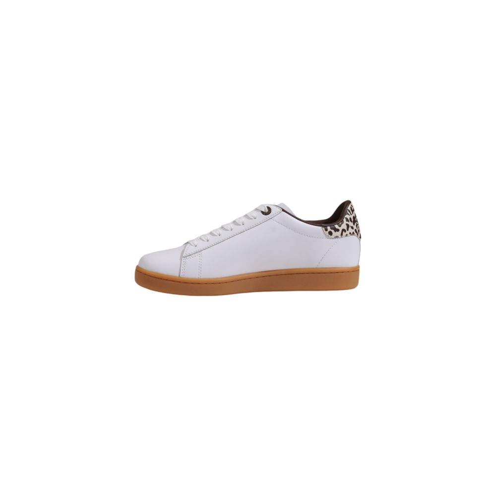 EA7 Emporio Armani Beige Leather Low Top Sneakers - GET THE BRAND