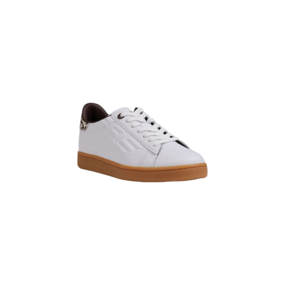 EA7 Emporio Armani Beige Leather Low Top Sneakers - GET THE BRAND