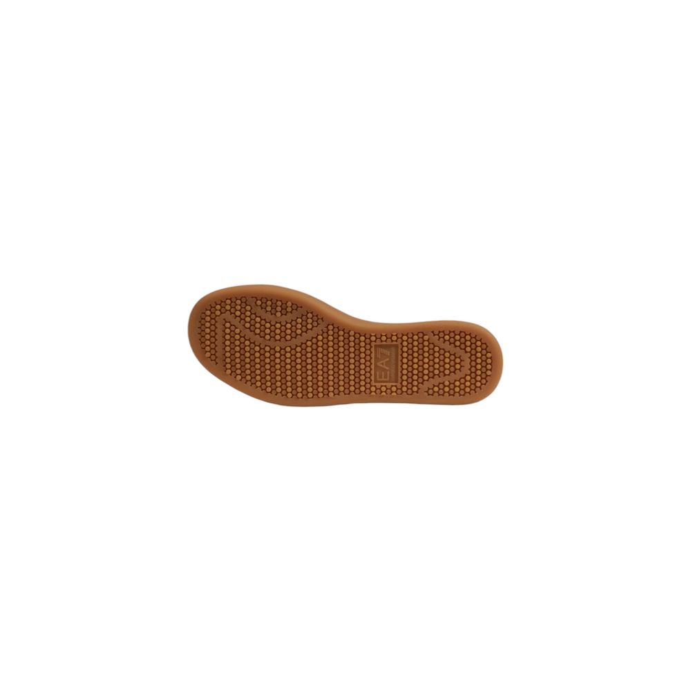 EA7 Emporio Armani Beige Leather Low Top Sneakers - GET THE BRAND