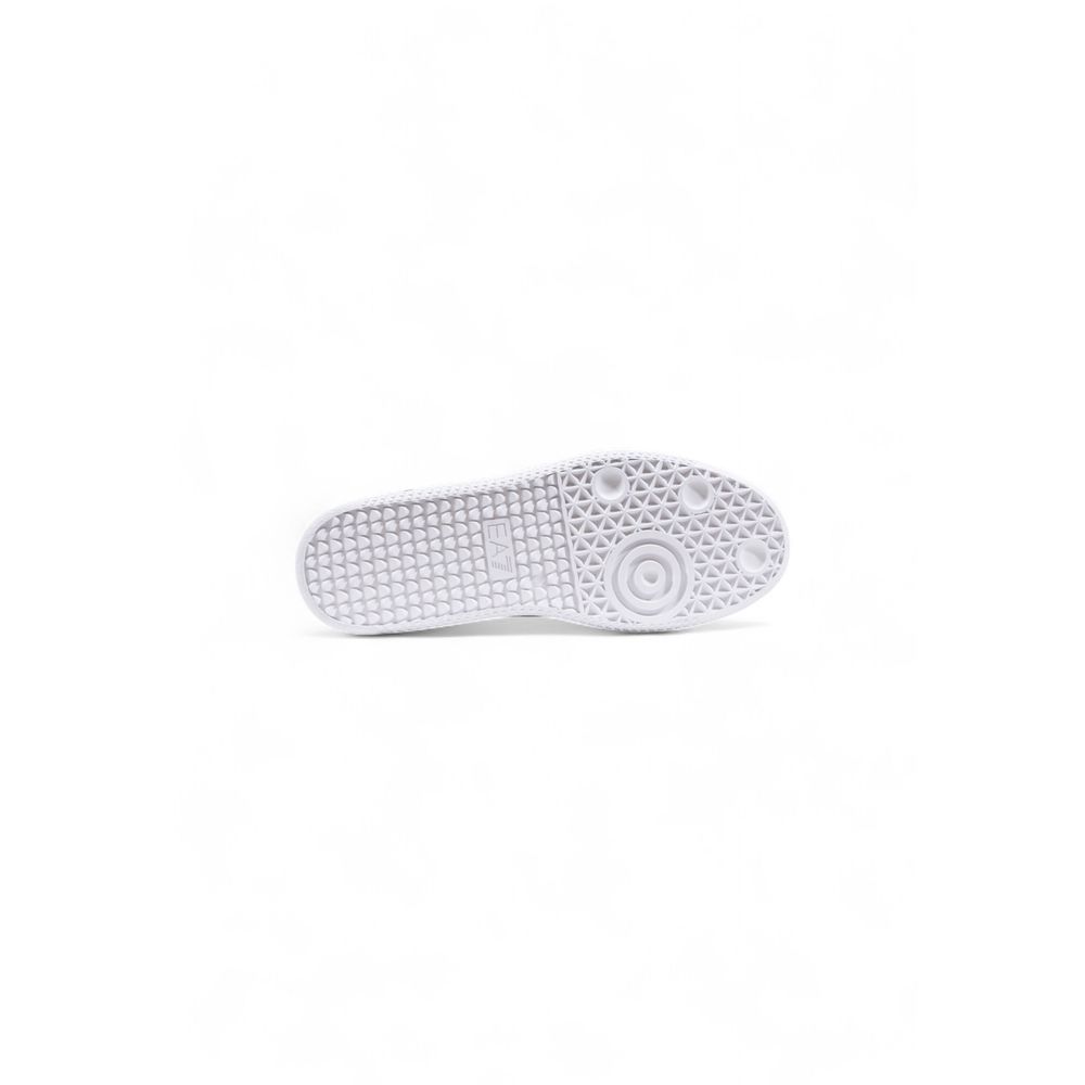 EA7 Emporio Armani Black And White Leather Athletic Sneakers - GET THE BRAND