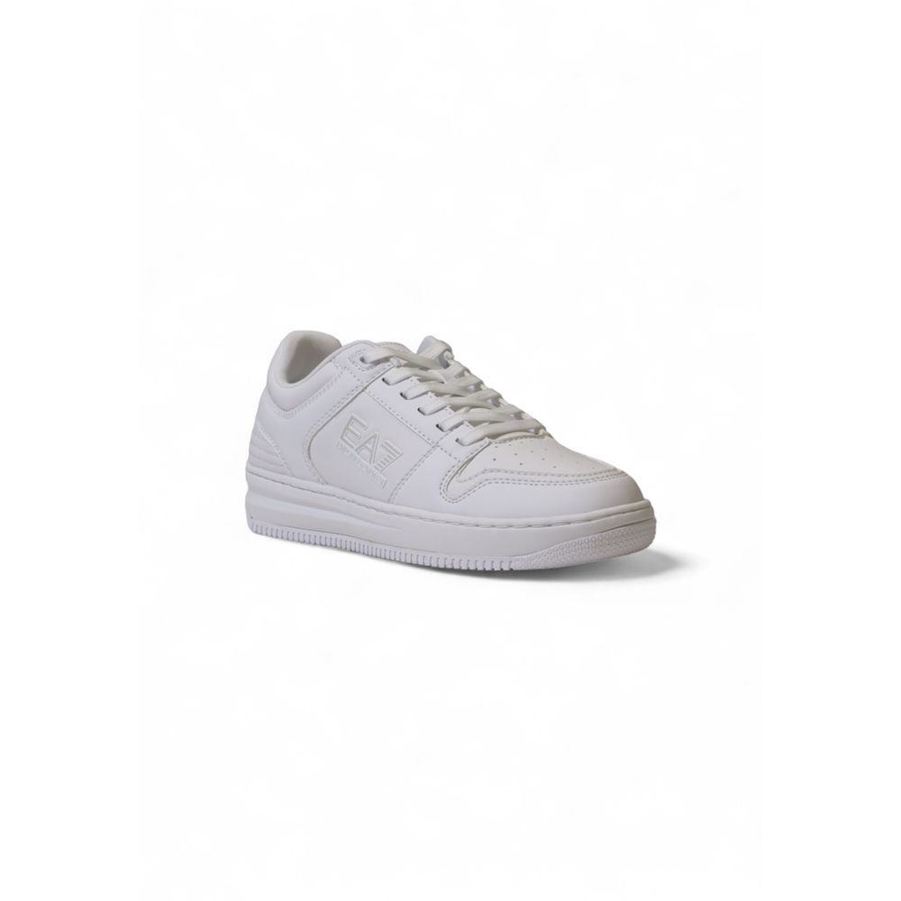 EA7 Emporio Armani White Polyester Athletic Sneakers - GET THE BRAND