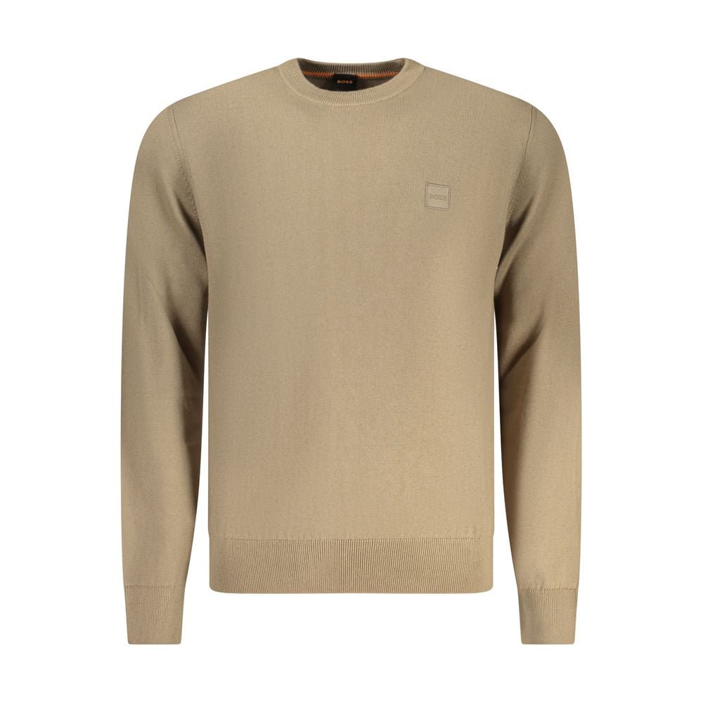 Hugo Boss Marrone Cotton Men Sweater - GET THE BRAND