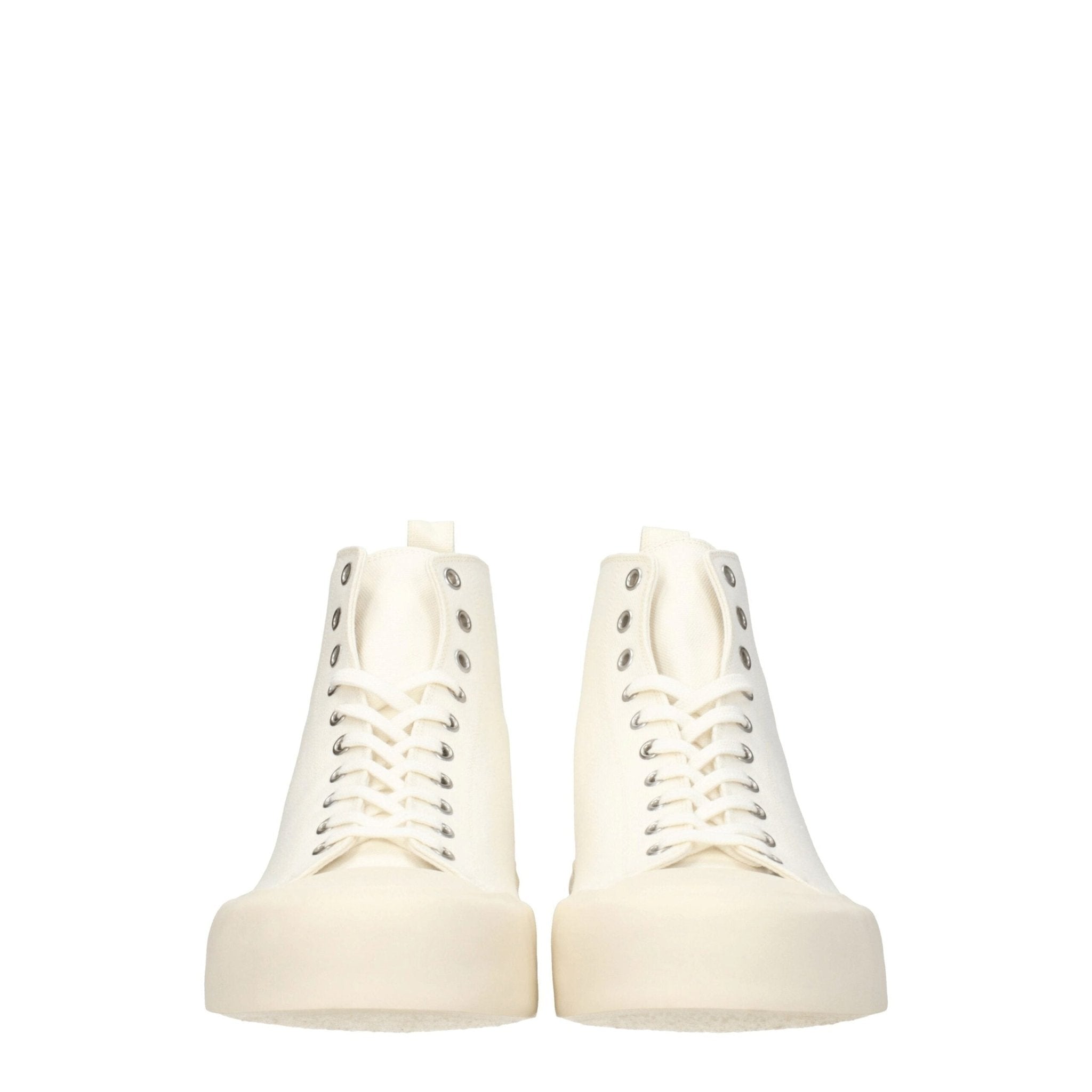 Jil Sander Beige Fabric High Top Sneakers - GET THE BRAND