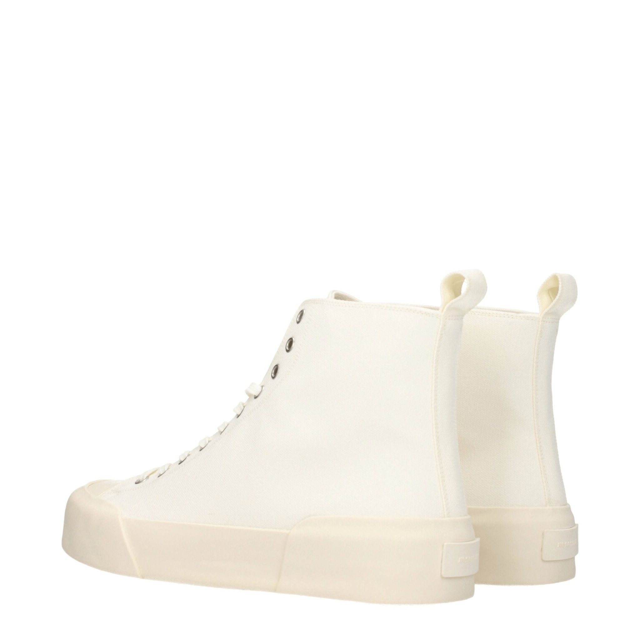 Jil Sander Beige Fabric High Top Sneakers - GET THE BRAND