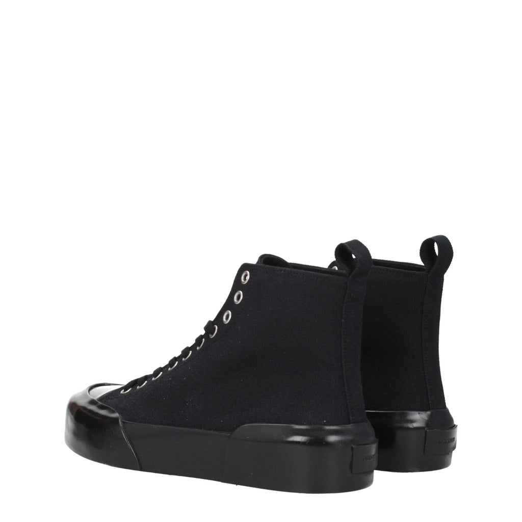 Jil Sander Black Fabric High Top Sneakers - GET THE BRAND
