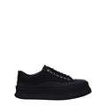 Jil Sander Black Fabric Platform Sneakers - GET THE BRAND
