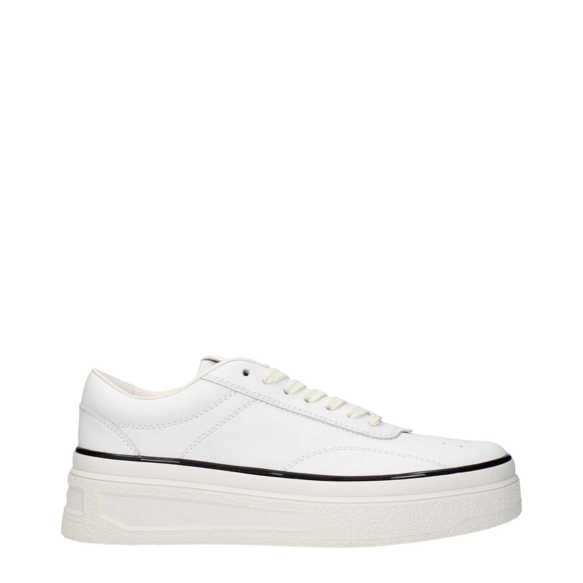 Jil Sander White Leather Platform Sneakers - GET THE BRAND